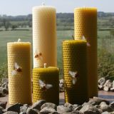 Pillar Beeswax Candles Group - Lune Valley