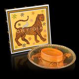 Ortigia Ambra Nera Single Soap on a Plate
