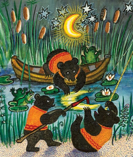 Kapeliki Greetings Card - Moon Catching Bears