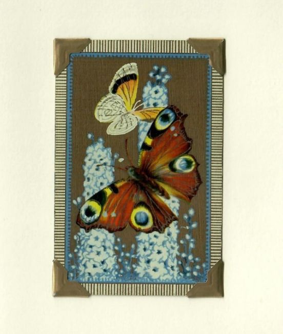 Vintage Playing Cards Greetings Card - Butterfly