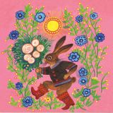 Kapeliki Greetings Card - Festive Hare