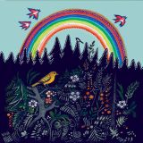 Kapeliki Greetings Card - Forest Rainbow