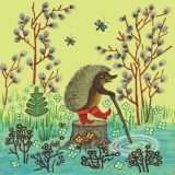 Kapeliki Greetings Card - Hedgehog in Boots