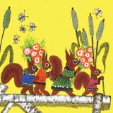 Kapeliki Greetings Card - Red Squirrels