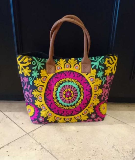 Brightly Coloured tote bag.