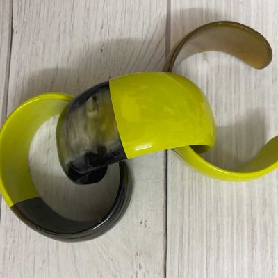 Jewellery Lime lacquer cuff