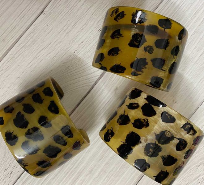Jewellery Leopard Painted cuff