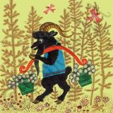 Kapelki Arts Card Black Goat