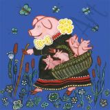 Kapelki Arts Card Mummy Pig with Piglets