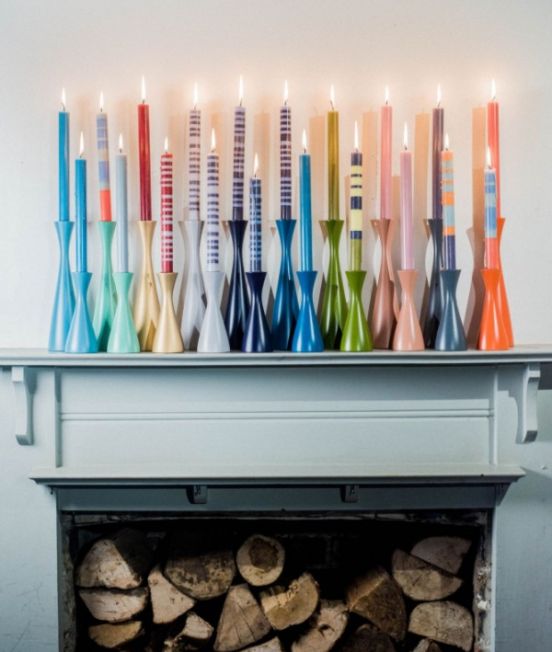 Colourful Candles & Candlesticks