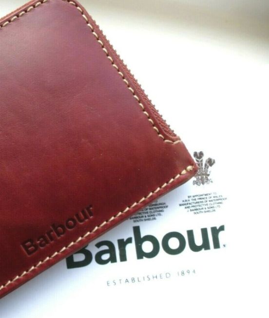 Barbour leather goods