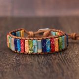 Multicoloured jasper bracelet
