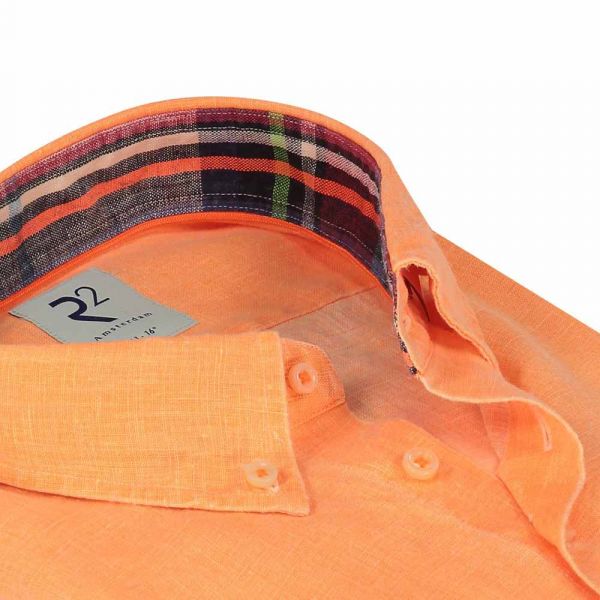 SS22-R2Amsterdam-Tangerine-Linen-shirt