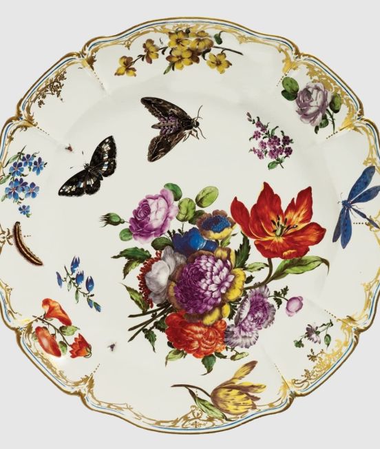 Nymphenburg Butterfly Pattern Plate