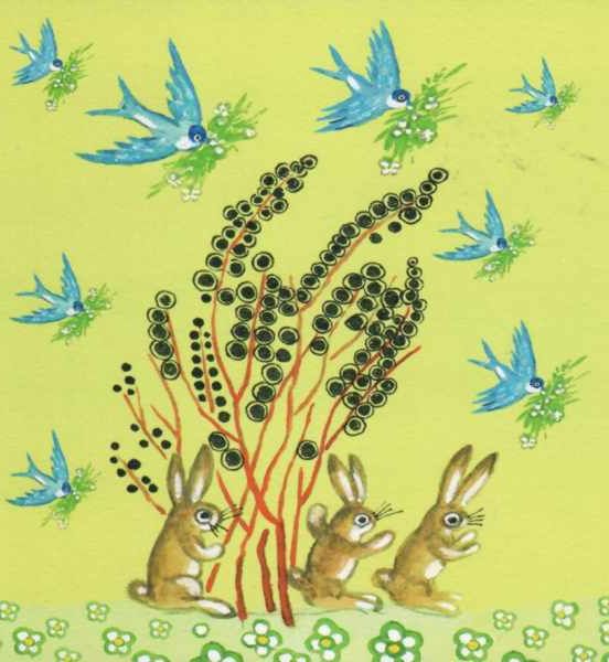 Kapelki Arts Rabbits with Swifts