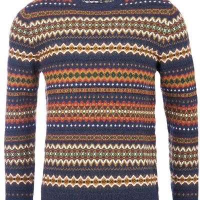 AW23 Barbour Case Fairisle Crew Neck Sweater £109