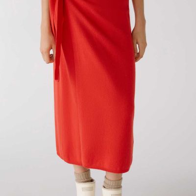 Oui Red Knitted Skirt £165