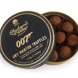 An open box of James Bond Martini Truffles by Charbonnel &  Walker