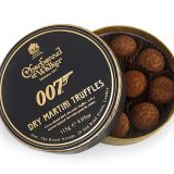 An open box of James Bond Martini Truffles by Charbonnel &  Walker