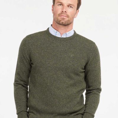 Barbour Tisbury Crew Neck Sweater Seaweed £79