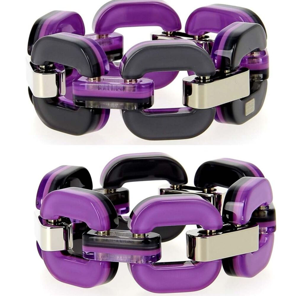 SS24 Xavier Derome bracelet purple grey £175