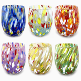 multicolour millefiori murano glasses