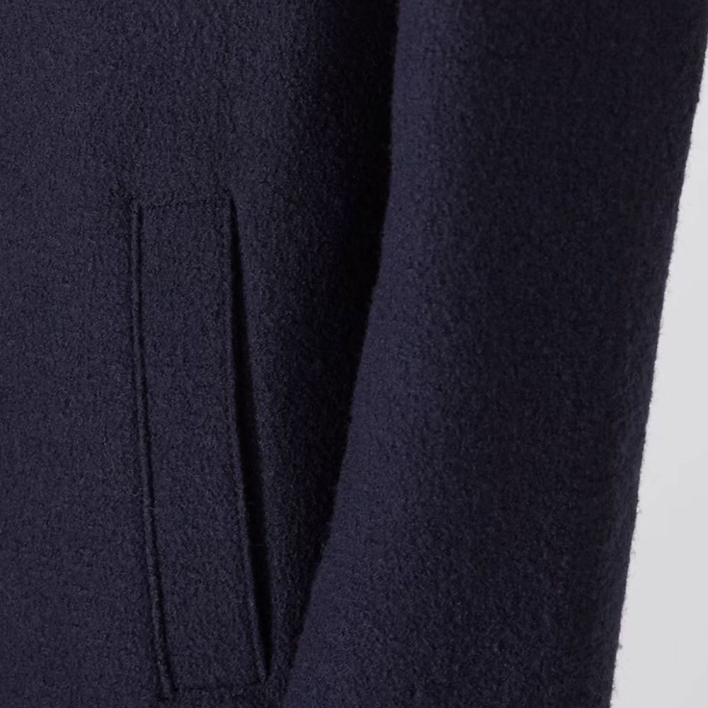 Oui Jacket - boiled wool navy