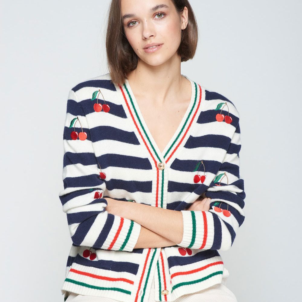 AW25 Vilagallo Alina Cardigan Leo Multicolor