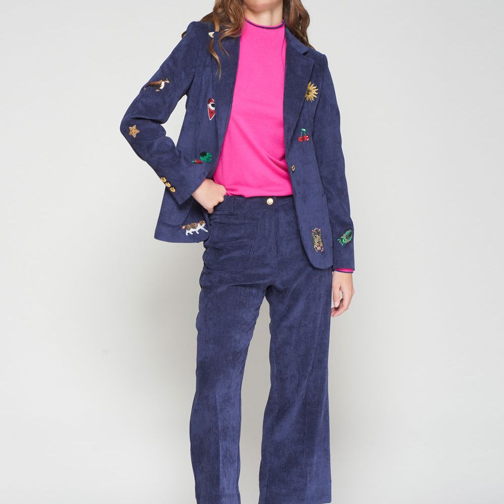 Vilagallo Trouser Dorin Pana Azul Marino