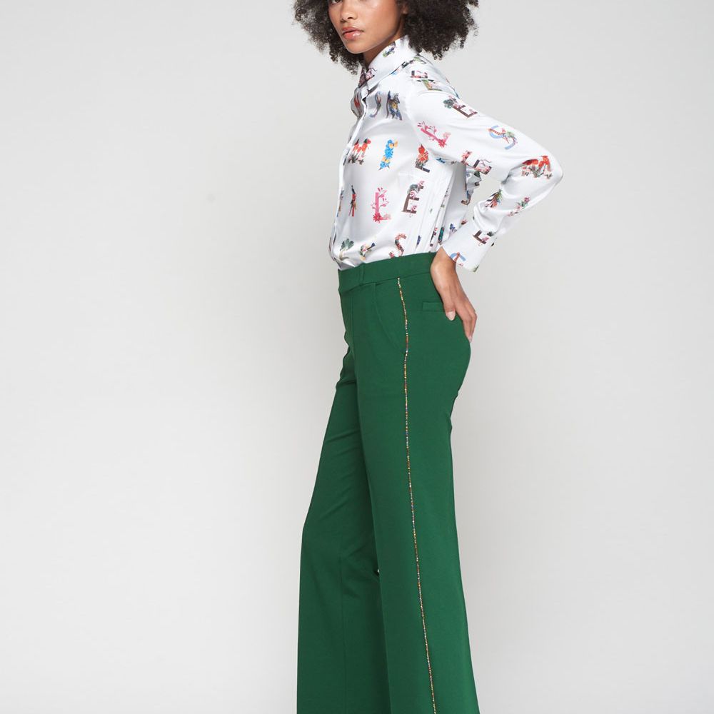 Vilagallo Trousers Carla Punto Roma Verde