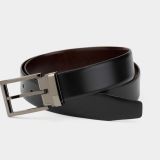 Leather belts - 2676-bk-db