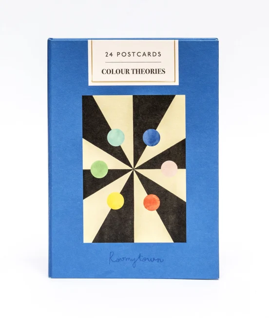24 individually designed postcards Colour Theories