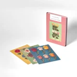 Book of 24 individually designed postcards featuring an assortment of wil