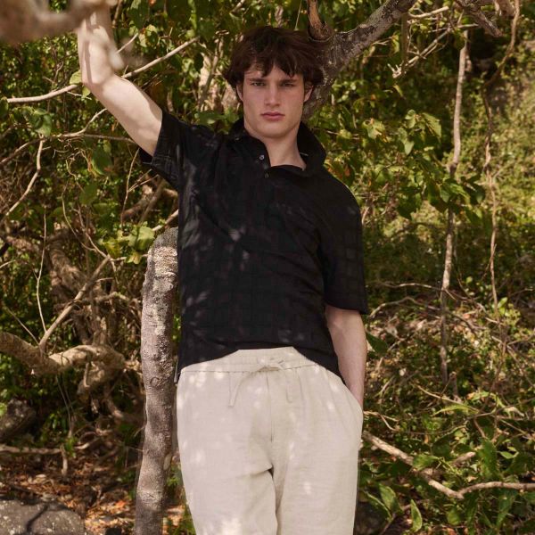 Rodd&Gunn Rosskeen Polo Oatmeal Linen Resort pants