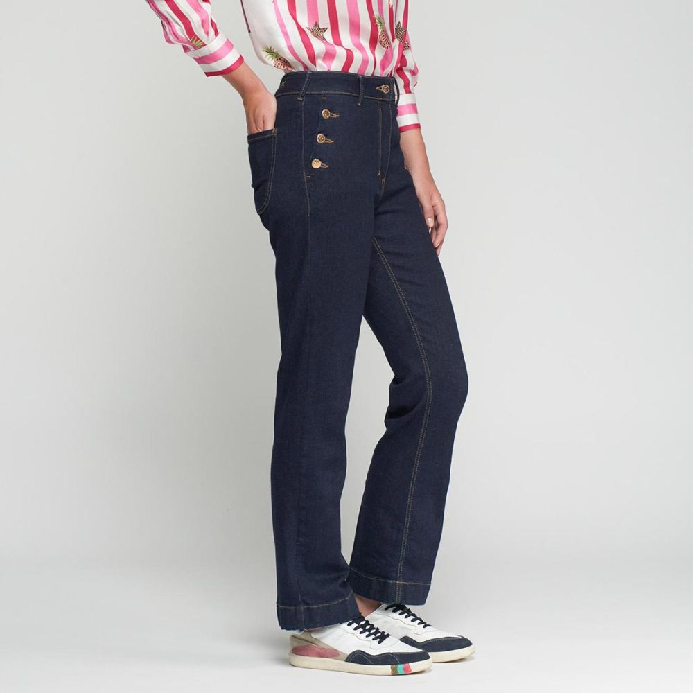 SS26-Vilagallo-Side-Buttons-Denims Vilagallo Side Buttons Denims