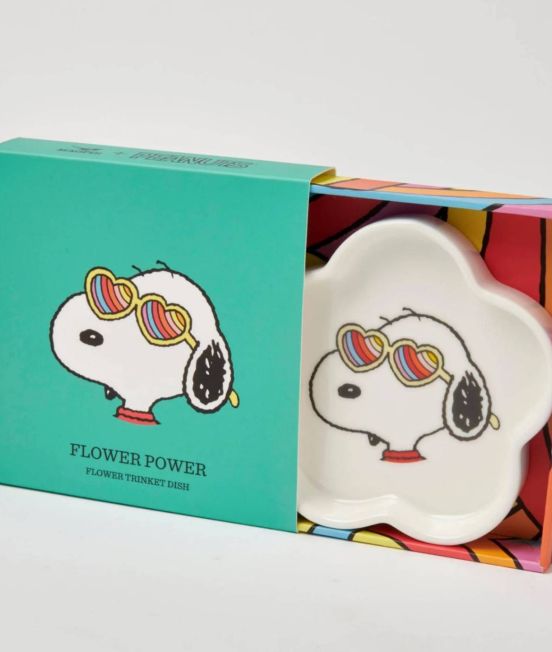 Snoopy Flower Power dish in box