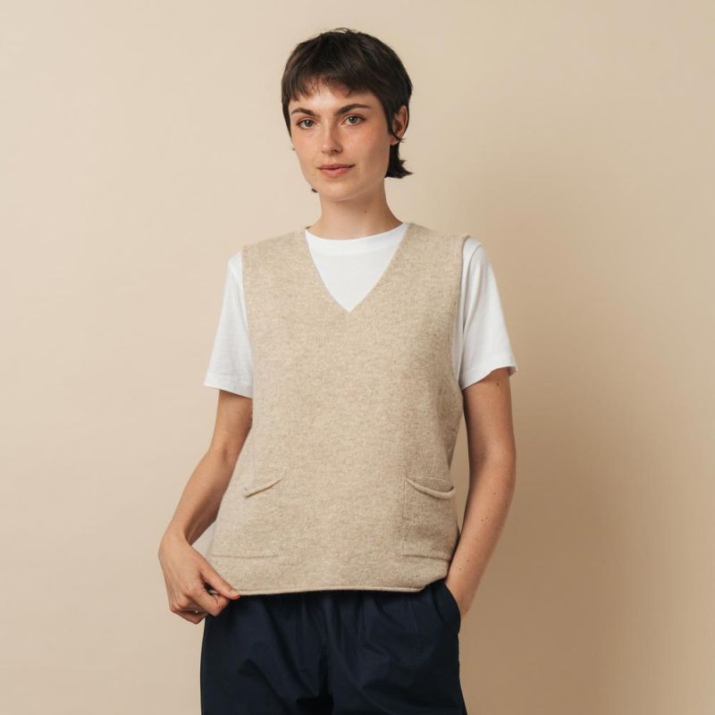 SS26-Womens-Eribe-Corry-V-Neck-Tank-Top-Linen Eribé Corry V-Neck Tank Top Linen